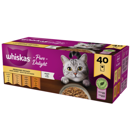 Mangime whiskas pure delight tenere delicatezze pollame fritto in