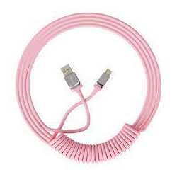 Cavo a spirale per tastiera akko usb-c/usb-a rosa [6925758615266]