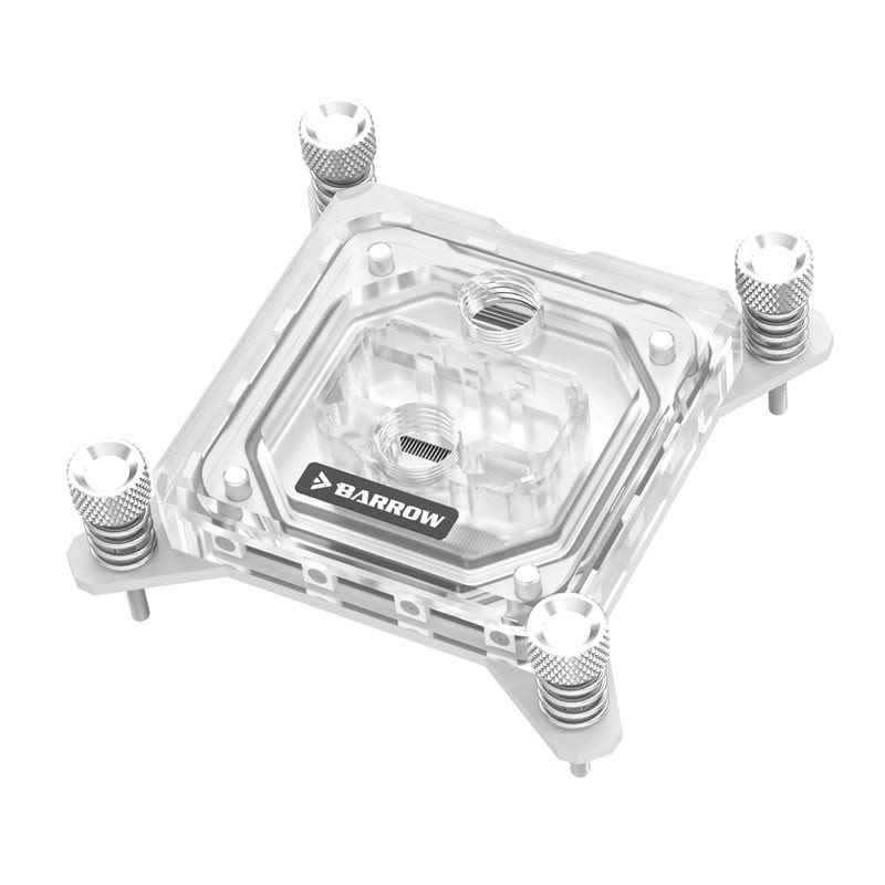 Waterblock per cpu barrow intel ad alte prestazioni rgb bianco/acrilico