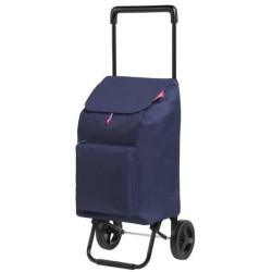 Carrello spesa gimi argo pieghevole 2 ruote 30kg 45l blu [169292]