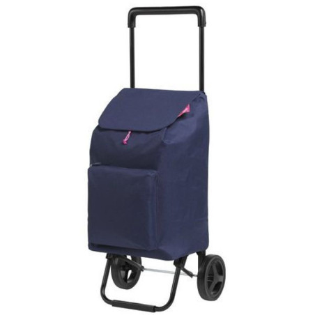 Carrello spesa gimi argo pieghevole 2 ruote 30kg 45l blu [169292]