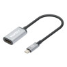 Adattatore usb manhattan tipo c a hdmi 4k 60hz grigio