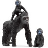 Figurine schleich wl flachland gorilla familie [42601]