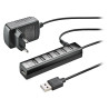 Hub usb ngs usb 2.0 5v-1a7 porte nero [ihub7tiny]