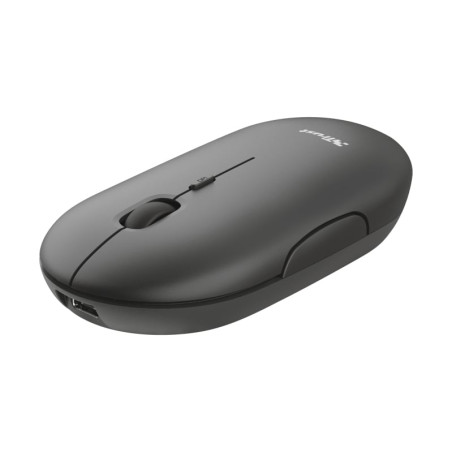 Mouse trust wireless ultrasottile ricaricabile nero [24059]