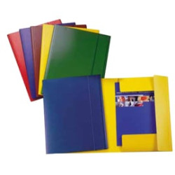 Cartellina in cartone con elastico esselte c42 giallo 25x35cm in