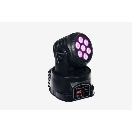 Faretto led algam lightning miniwash 710 7x10w rgbw 4in1 nero