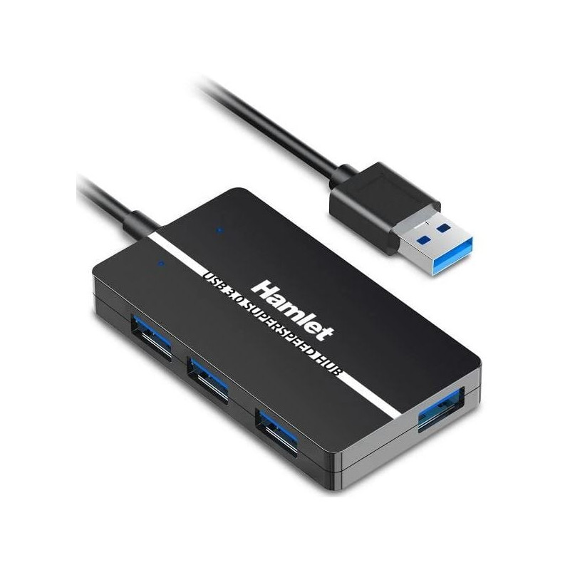 Hub startech.com hamlet usb-c 3.0 slim a 4 porte autoalimentato