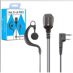 Aruricolare microfono midland ma21-lk pro connettore 2pin a l