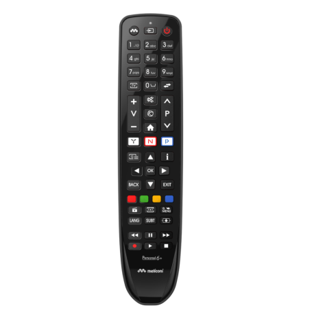 Telecomando meliconi gumbody personal 6 plus per tv digitale telefunken