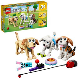 Gioco da costruzione lego creator adorabili cagnolini 3in1 [31137]