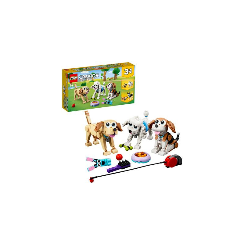 Gioco da costruzione lego creator adorabili cagnolini 3in1 [31137]