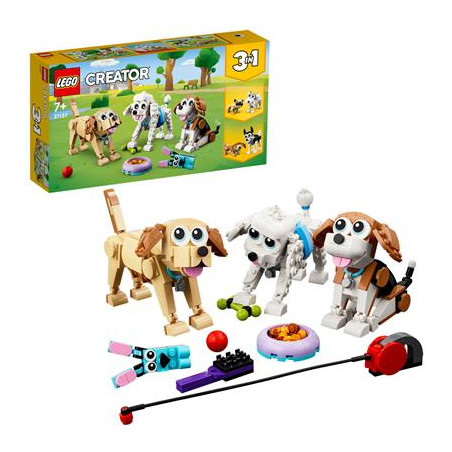 Gioco da costruzione lego creator adorabili cagnolini 3in1 [31137]