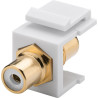 Adattatore goobay da pannello rca modulo keystone cinch/rca bianco
