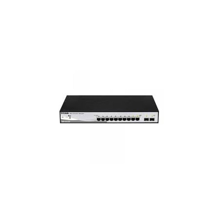 switch d-link l2/10 porte/10/100/1000 nero/grigio [dgs-1210-10p/e]