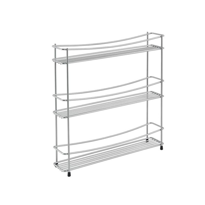 Portaspezie metaltex kumino 3 livelli 35x7x37cm polytherm grigio