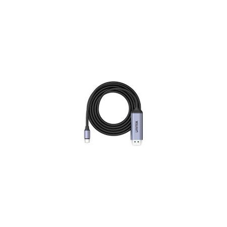 Cavo video unitek usb-c a displayport 1.4 8k/60hz/1.8m/grigio