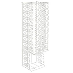 Portarotolo bagno metaltex florenz da parete 13x14x46cm argento [42.21.01]