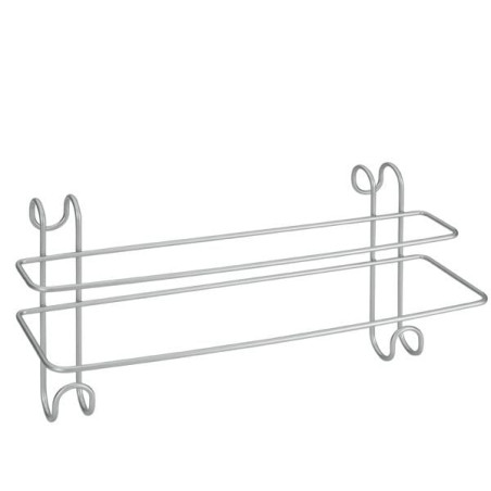 Porta asciugamani metaltex da parete polytherm doppio ganci 39x15cm