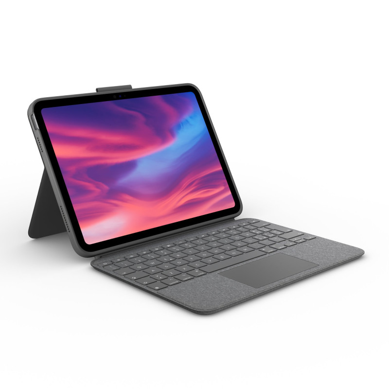 Tastiera e custodia logitech con trackpad per apple ipad 10a qwerty