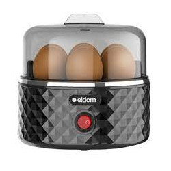 Cuociuova elettrico eldom 1-7 uova/380w/nero [em101c]