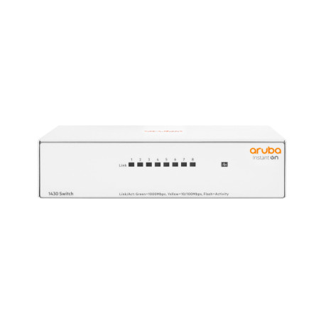 Switch hp aruba instant on 1430 8g gigabit ethernet bianco [r8r45a]