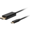 Cavo adattatore video lanberg usb tipo-c/displayport 3m nero[ca-cmdp-10cu-0030-bk]