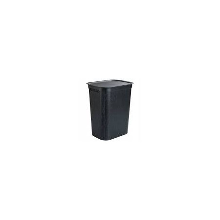 Portabiancheria rotho brisen in plastica rettangolare 50l nero [1023508080]