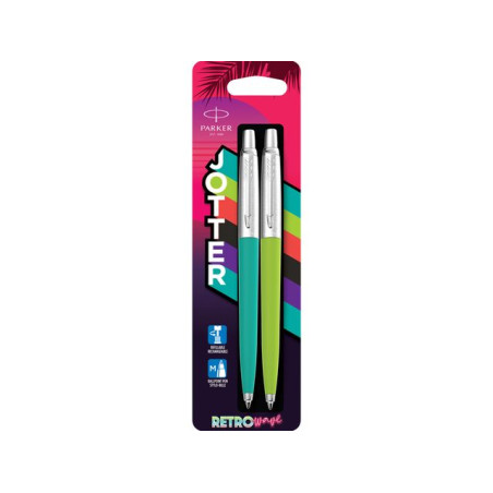 Penna a sfera parker jotter originals retrowave mdium duo anni 80s