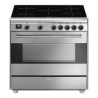 Cucina a induzione smeg bg91ix2 5 fuochi/8 funzioni 90cm/argento