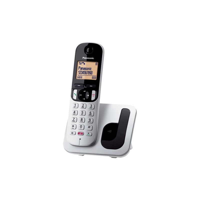 Telefono cordeless panasonic kx-tgc250jtb grigio [pnkx-tgc250jts]