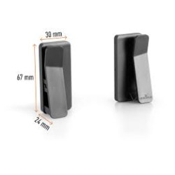 Supporto tablet durable da parete 1kg 10mm nero [893958]