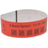 Braccialetti zebra z-band splash 25x254mm/6pz/rosso [10012717-1k]