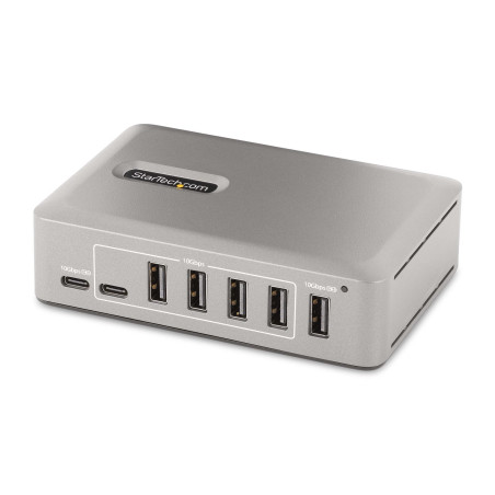 Hub usb startech.com usb-c 3.0 a 10 pt 10gbps 2porte grigio [10g8a2cs-usb-c-hub]