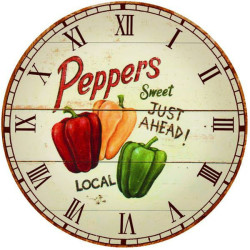 Orologio a muro xtra peperoni 30cm [gh8062 - m2188]