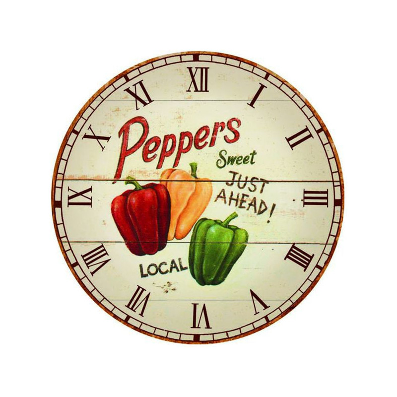 Orologio a muro xtra peperoni 30cm [gh8062 - m2188]