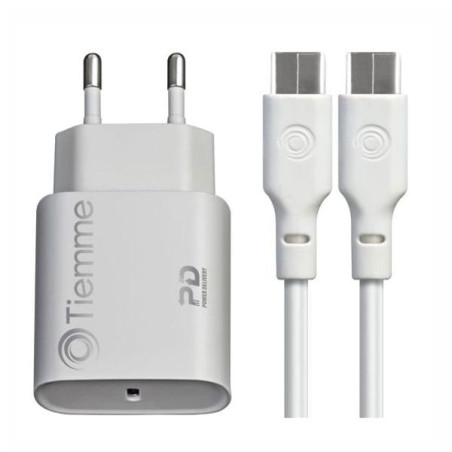 Alimentatore da rete tiemme per auto 1 usb-c 60w bianco [3648w]