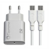 Alimentatore da rete tiemme per auto 1 usb-c 60w bianco [3648w]