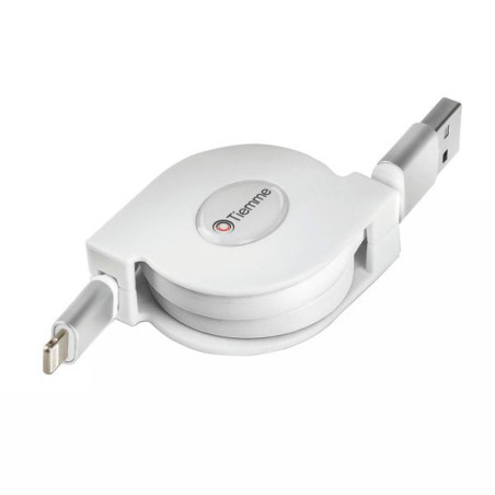 Cavo ricarica tiemme usb-a lightning 100cm bianco [3739]