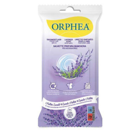 Salviette orphea profuma biancheria per asciugatrice profumo lavanda