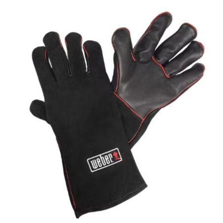 Guanto grill in pelle weber 17896 l/xl nero/rosso [17896]
