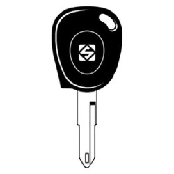 Chiave autoveicoli silca ne73te senza chip alloggio transponder renault,
