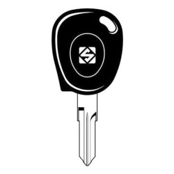 Chiave transponder silca vac102te s/chip renault nero [cvac102te-20]