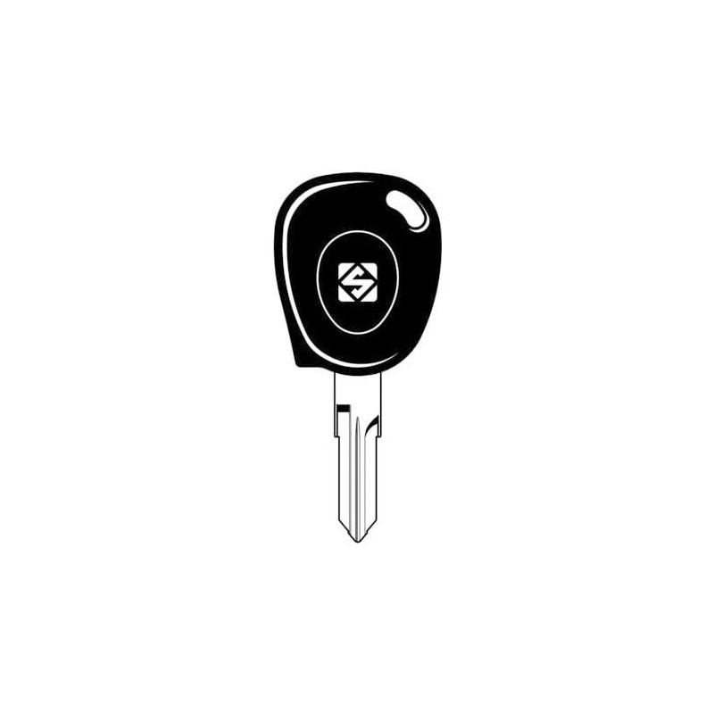 Chiave transponder silca vac102te s/chip renault nero [cvac102te-20]