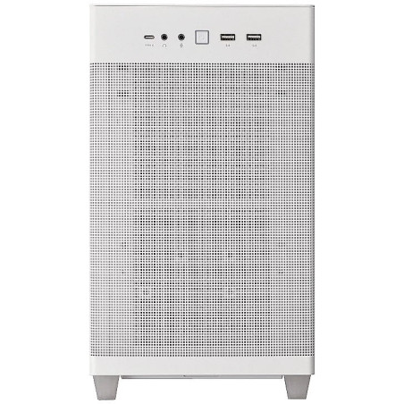 Case asus prime ap201 microatx mini tower con vetro temperato bianco
