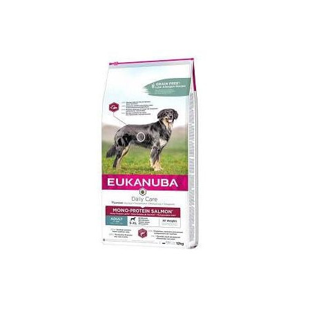 Cibo secco eukanuba per cane daily care monoproteico salmone 12kg
