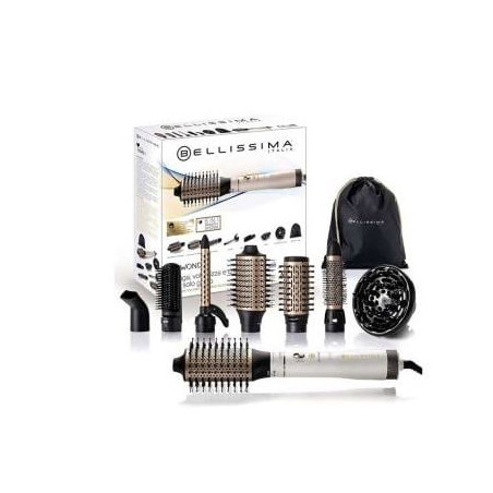 Spazzola arricciacapelli imetec bellissima 1000w oro/bianco [11847]