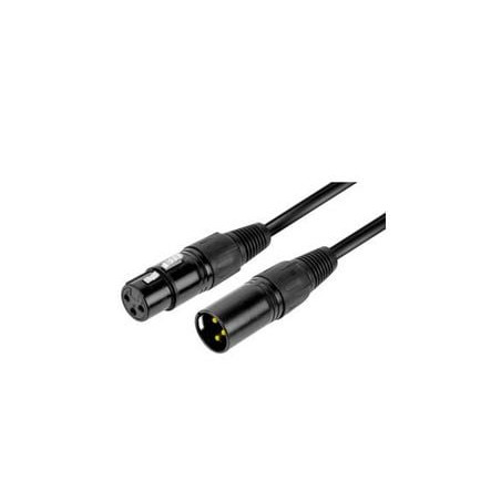 Cavo professionale karma rdm c13 xlr 3pin m+xlr 3pin f 3m nero [rdm
