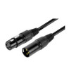 Cavo professionale karma rdm c13 xlr 3pin m+xlr 3pin f 3m nero [rdm