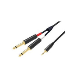 Cavo professionale karma rdm c41-5 3.5mm st/2x 6.3mm m 1.5m nero